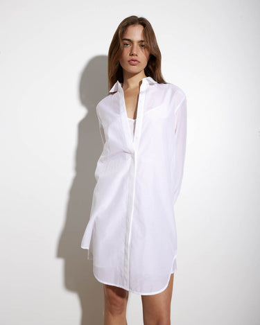 SHIRTDRESS HOLIDAY WHITE - KNUEFERMANN 