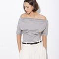 LOREN TOP GREY MARLE - KNUEFERMANN 