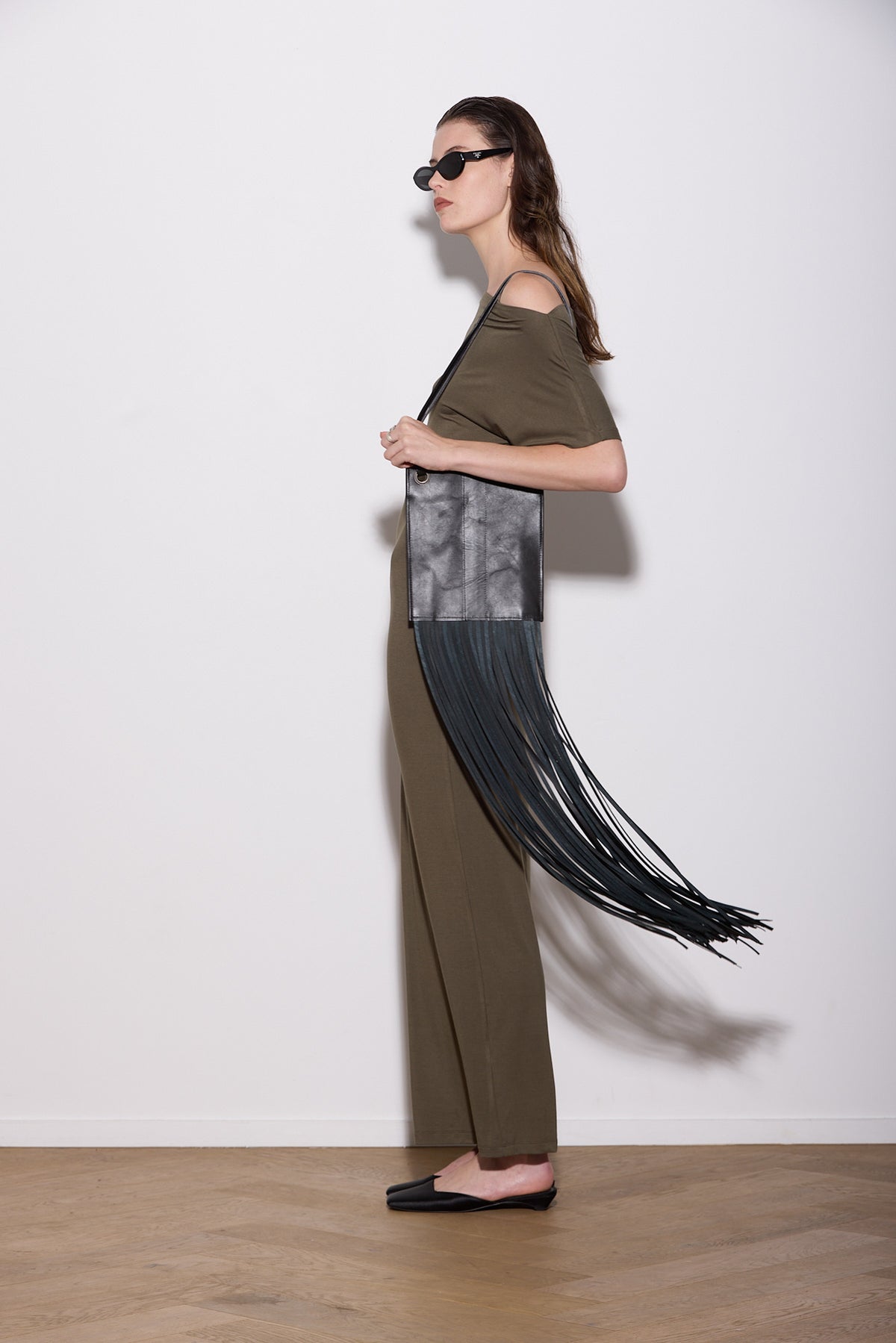 SENNA KLEID LANG SCHWARZ