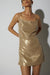 SEQUIN MINIDRESS GOLD - KNUEFERMANN 