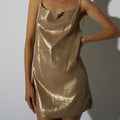 SEQUIN MINIDRESS GOLD - KNUEFERMANN 