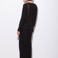 TIERED DRAWSTRING PANT BLACK SILK - KNUEFERMANN 