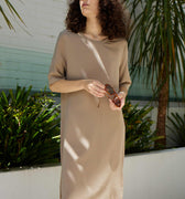 CRUZ DRESS - MOCHA PEARL - KNUEFERMANN 