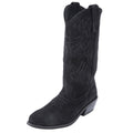 EMBROIDERED BLACK SUEDE BOOT - KNUEFERMANN 