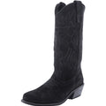 EMBROIDERED BLACK SUEDE BOOT - KNUEFERMANN 