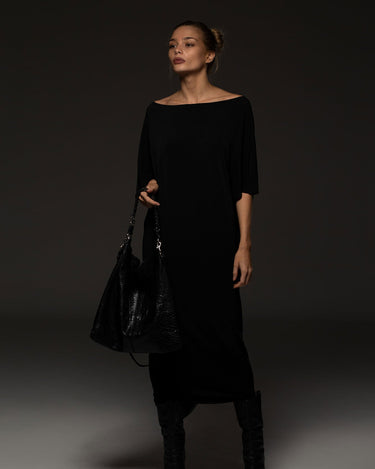 DEW DRESS - BLACK - KNUEFERMANN 