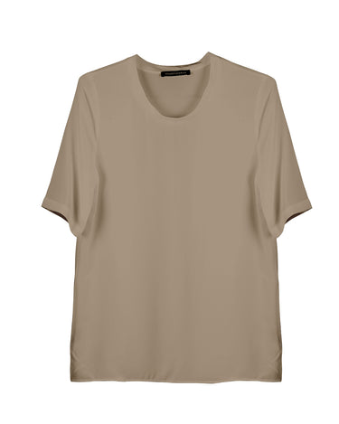 MASON  SILK T - MOCHA PEARL - KNUEFERMANN 