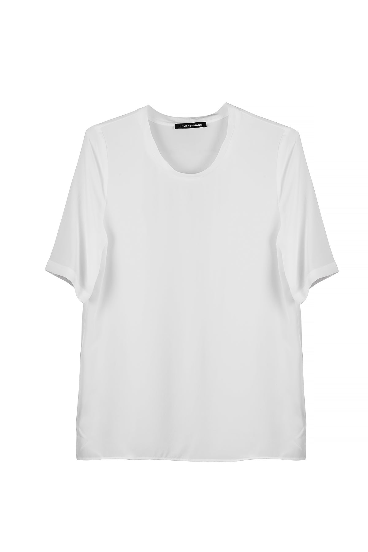 MASON  SILK T - WHITE SILK - KNUEFERMANN 