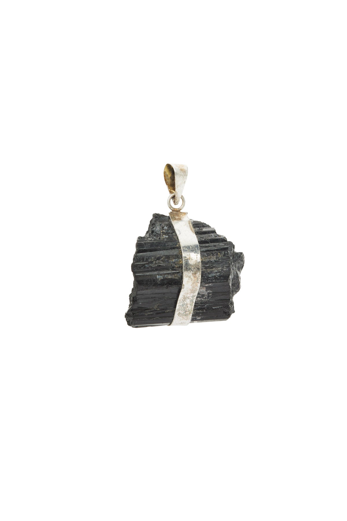 BLACK TOURMALINE SILVER PENDANT - 03 - KNUEFERMANN 