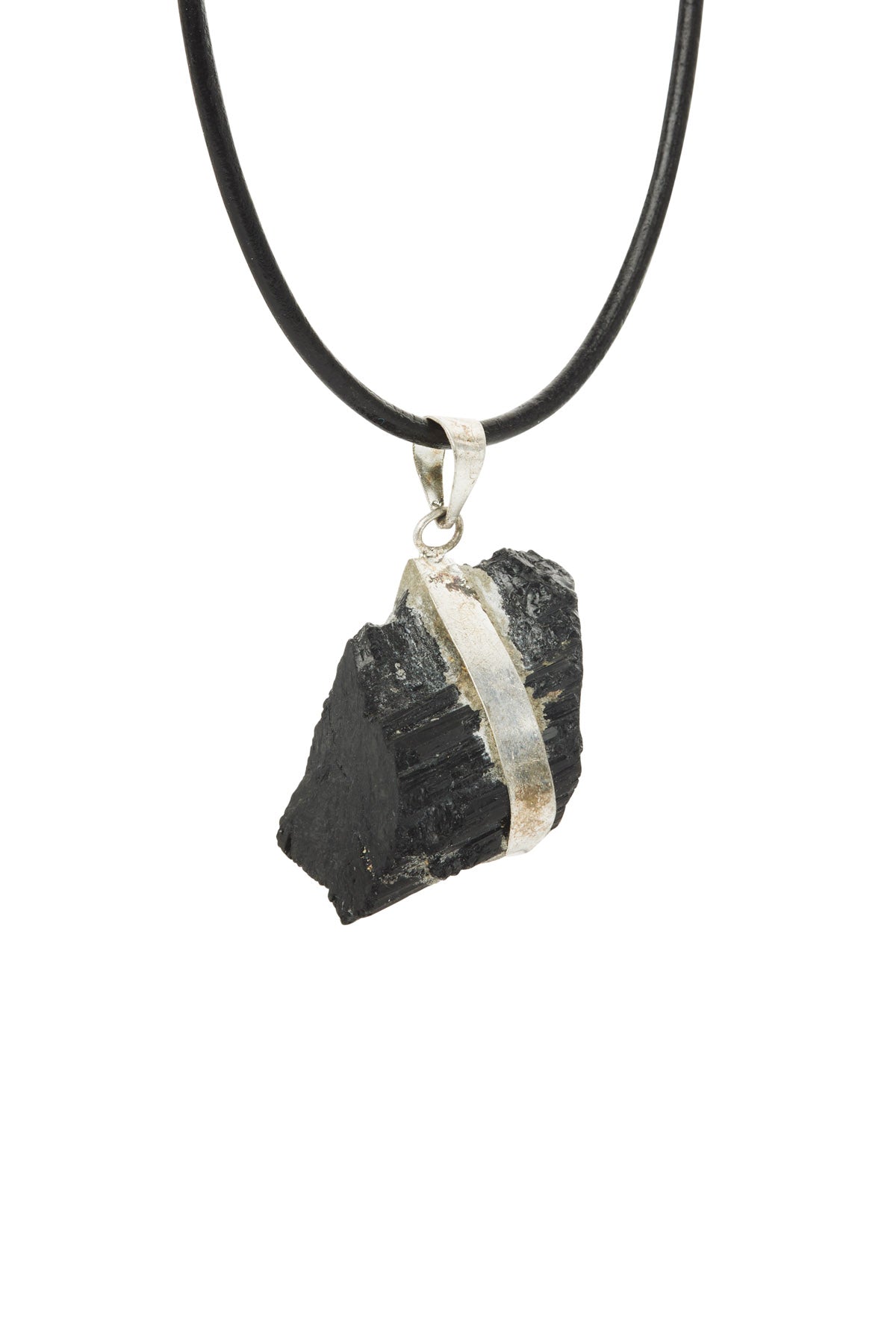 BLACK TOURMALINE SILVER PENDANT - 06 - KNUEFERMANN 