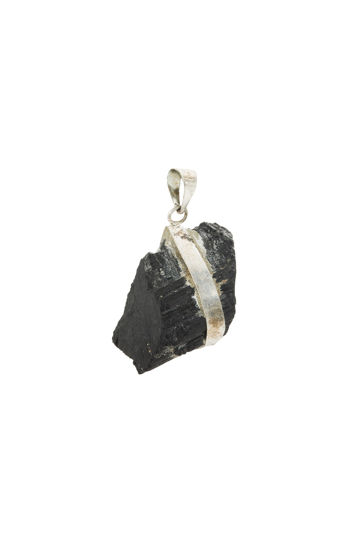 BLACK TOURMALINE SILVER PENDANT - 06 - KNUEFERMANN 