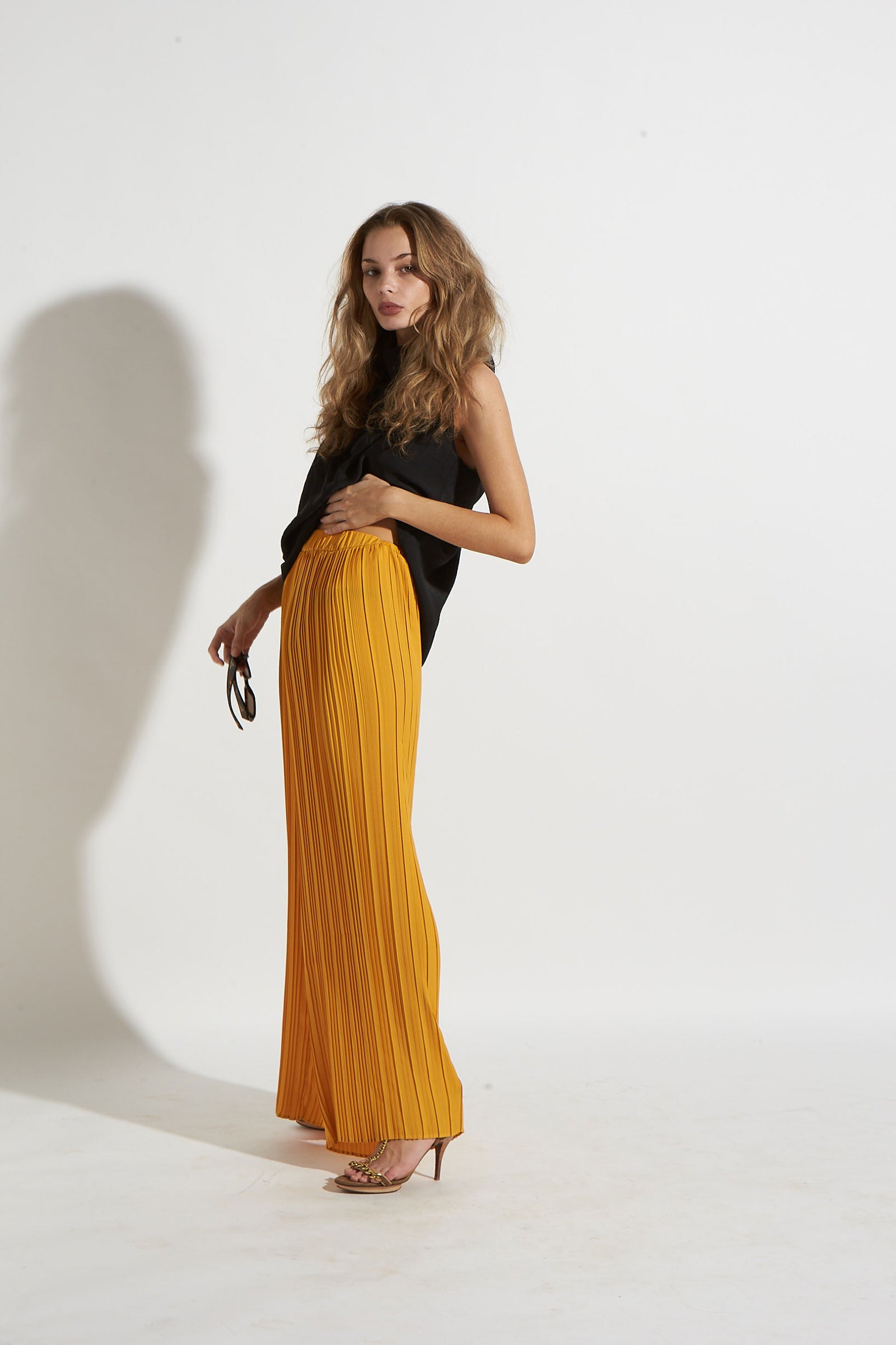PLEAT PALAZZO YELLOW - KNUEFERMANN 