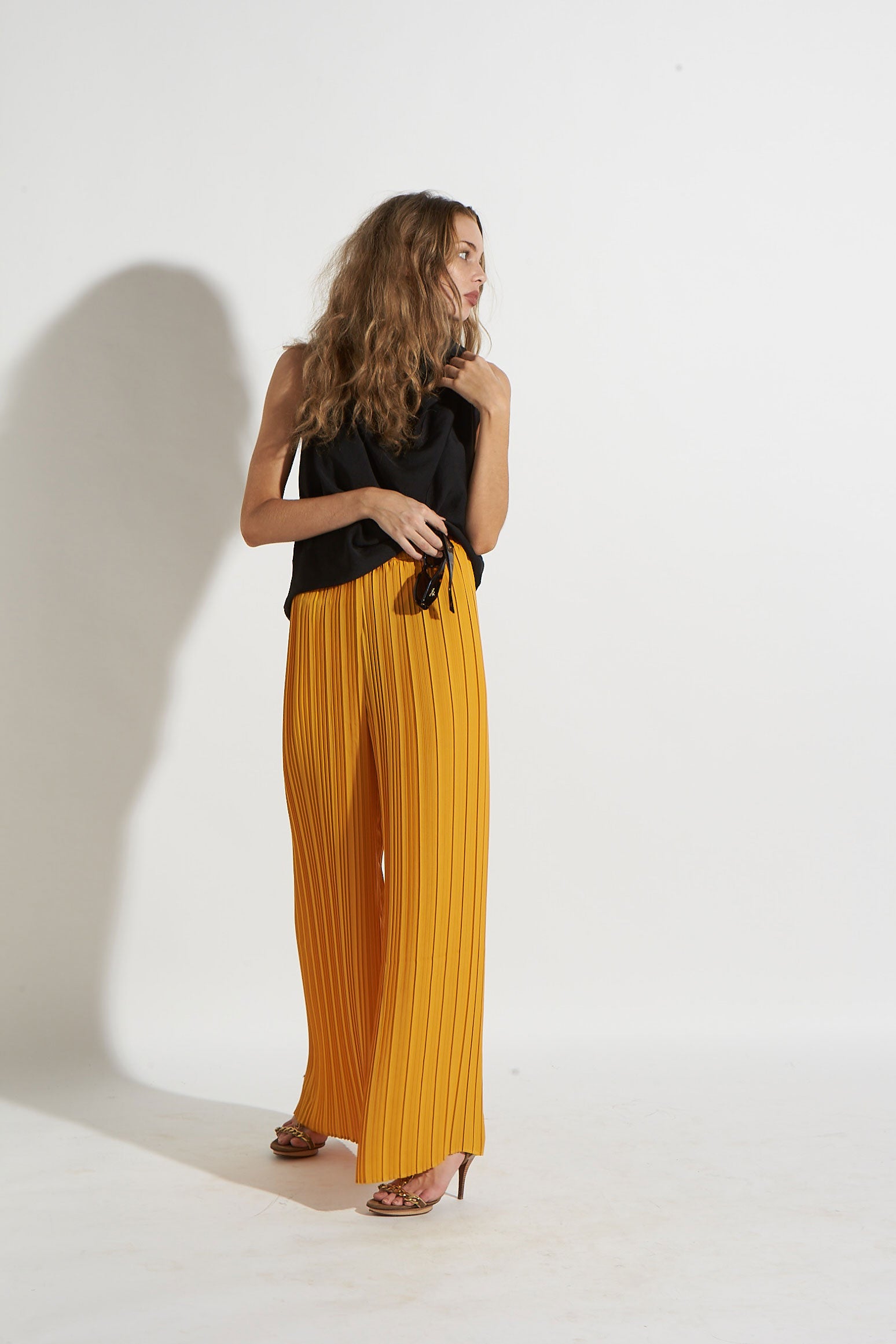 PLEAT PALAZZO YELLOW - KNUEFERMANN 