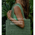 MAXI BEACH TOTE LIME GREEN - KNUEFERMANN 