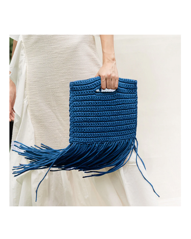 MARIA CLUTCH OCEAN BLUE - KNUEFERMANN 