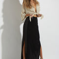 ARAMIS SKIRT LONG BLACK - KNUEFERMANN 