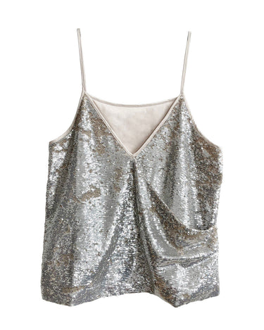 ARAMIS TOP WHITE GOLD SEQUIN - KNUEFERMANN 