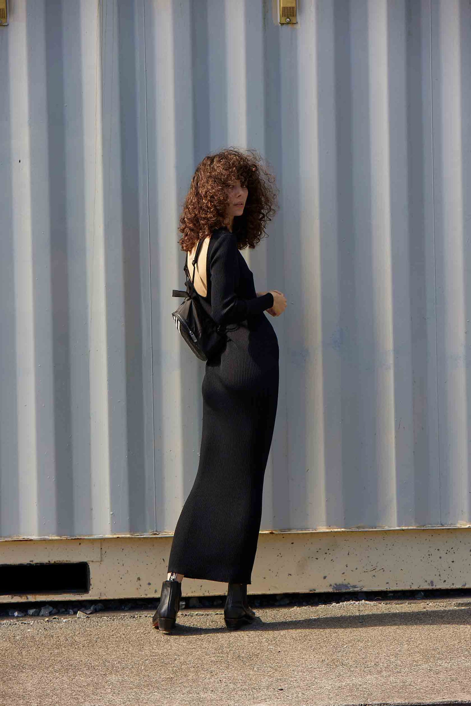 BALLERINA DRESS DOUBLE KNIT - BLACK - KNUEFERMANN 