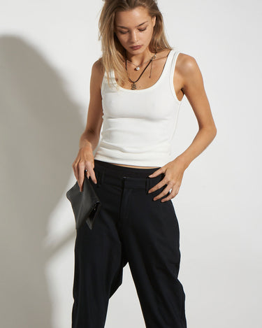 ESSENTIAL SLOUCHPANT BLACK - KNUEFERMANN 