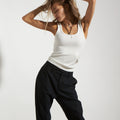 ESSENTIAL SLOUCHPANT BLACK - KNUEFERMANN 