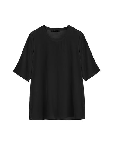 MASON  SILK T - BLACK - KNUEFERMANN 