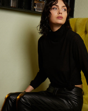 VEGAN LEATHER TUX PANT - KNUEFERMANN 