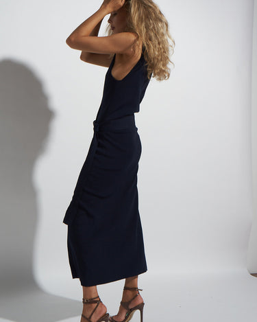 WRAP VEST DRESS - KNUEFERMANN 