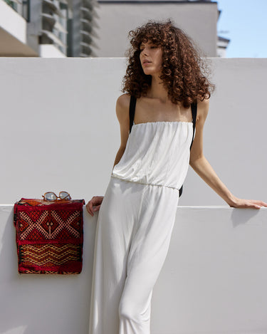 SUMMER JUMPSUIT WHITE - KNUEFERMANN 